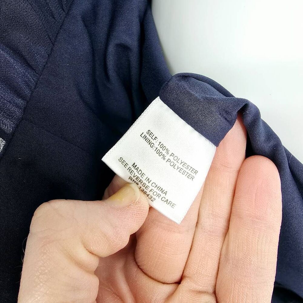 ModCloth Ruffle A-Line Open Back Mini Blue 8 - Picture 8 of 9